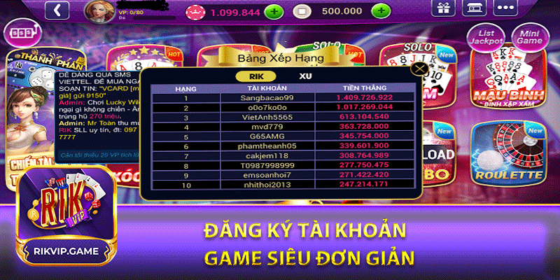 Đăng ký tài khoản game siêu đơn giản